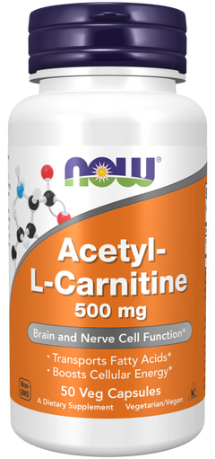 NOW Foods Acetyl-L-Carnitine 500mg