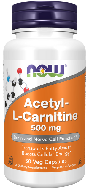 NOW Foods Acetyl-L-Carnitine 500mg - Supplement Giant NOW Foods Acetyl-L-Carnitine 500mg - Supplement Giant