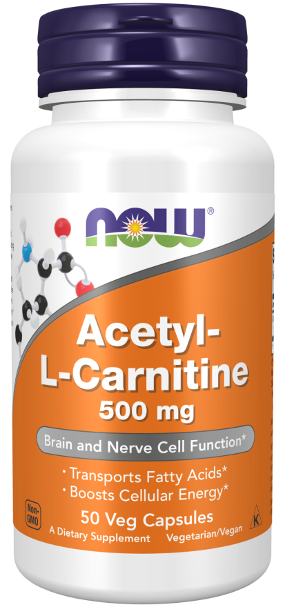 NOW Foods Acetyl-L-Carnitine 500mg - Supplement Giant NOW Foods Acetyl-L-Carnitine 500mg - Supplement Giant