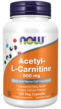 Acetyl-L-Carnitine 500mg - 100 Capsules