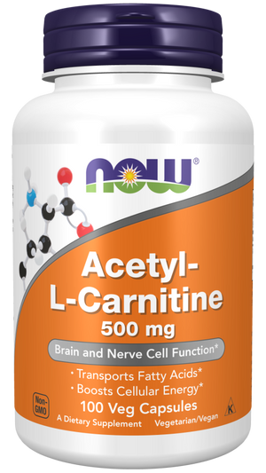 NOW Foods Acetyl-L-Carnitine 500mg - Supplement Giant NOW Foods Acetyl-L-Carnitine 500mg - Supplement Giant