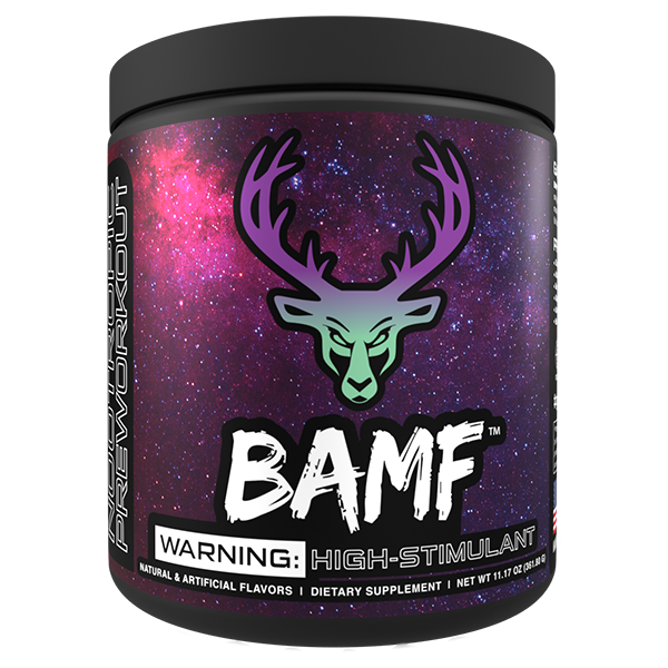 BAMF High Stimulant Nootropic Pre-Workout - Pump N Grind (Grape - Green Apple)