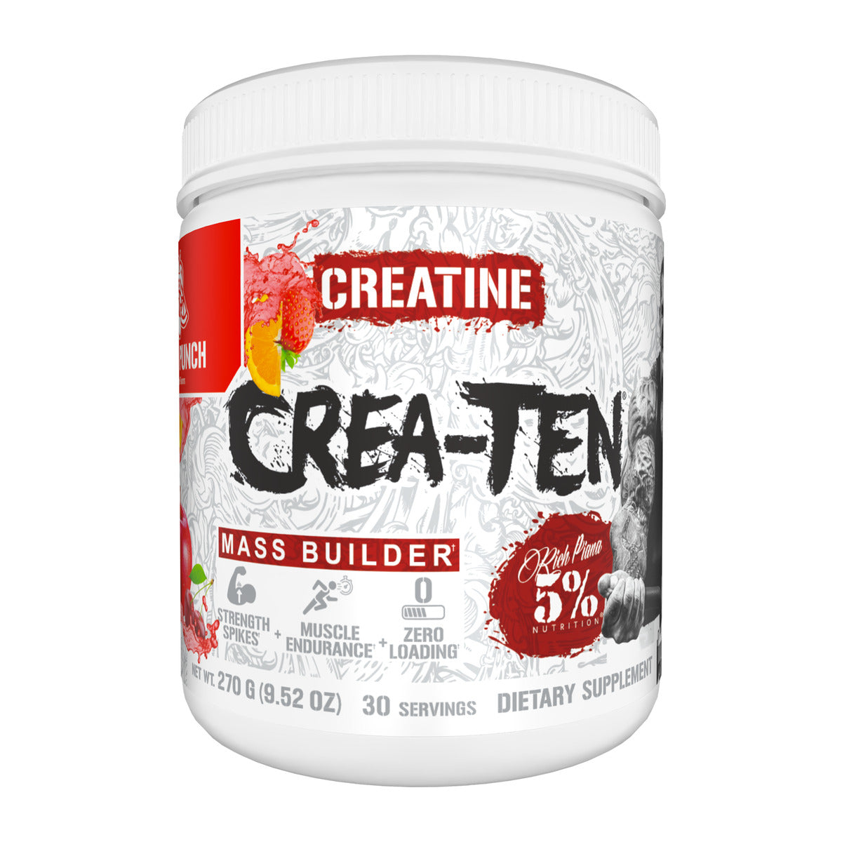 5% Nutrition Crea-TEN 10-in-1 Creatine Fruit Punch