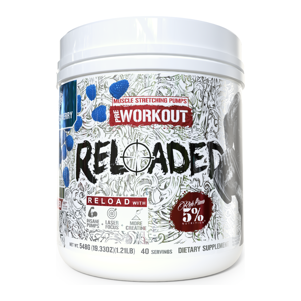 5% Nutrition Reloaded Blue Raspberry