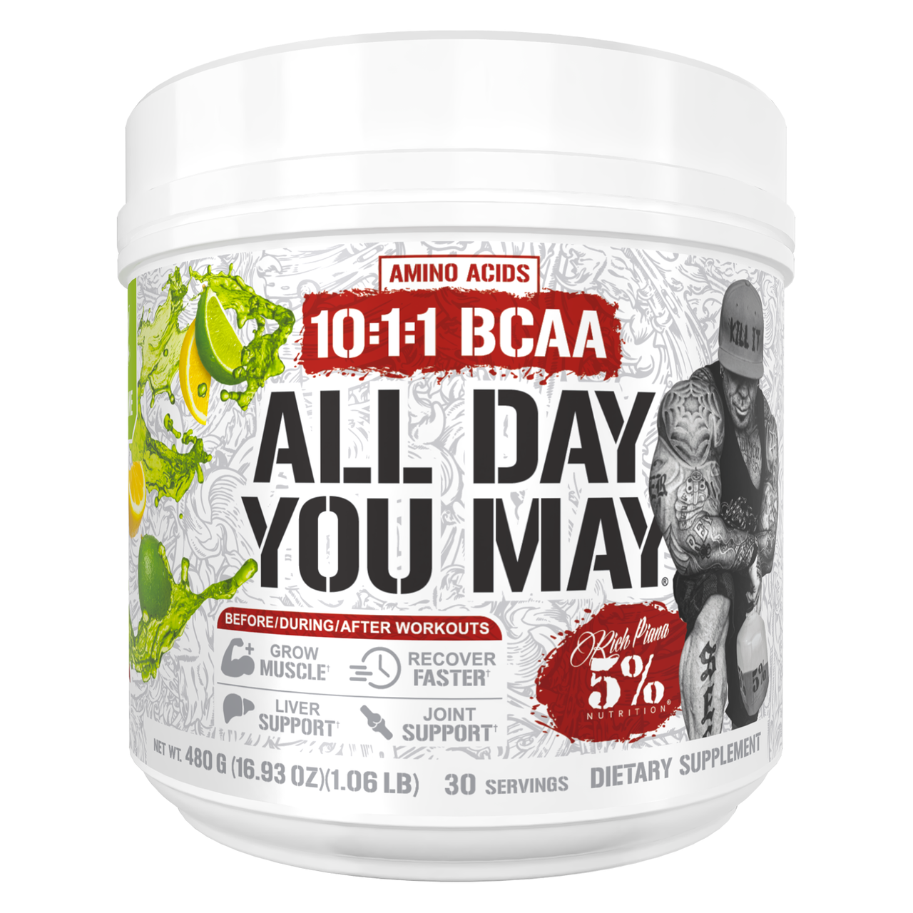 5% Nutrition All Day You May Lemon Lime