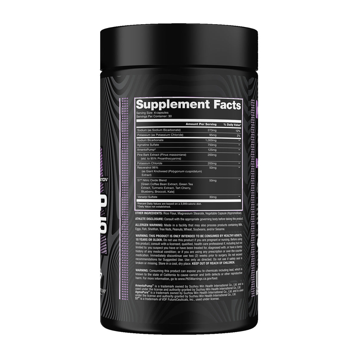 Alchemy Labs Pump 365 - Supplement Facts
