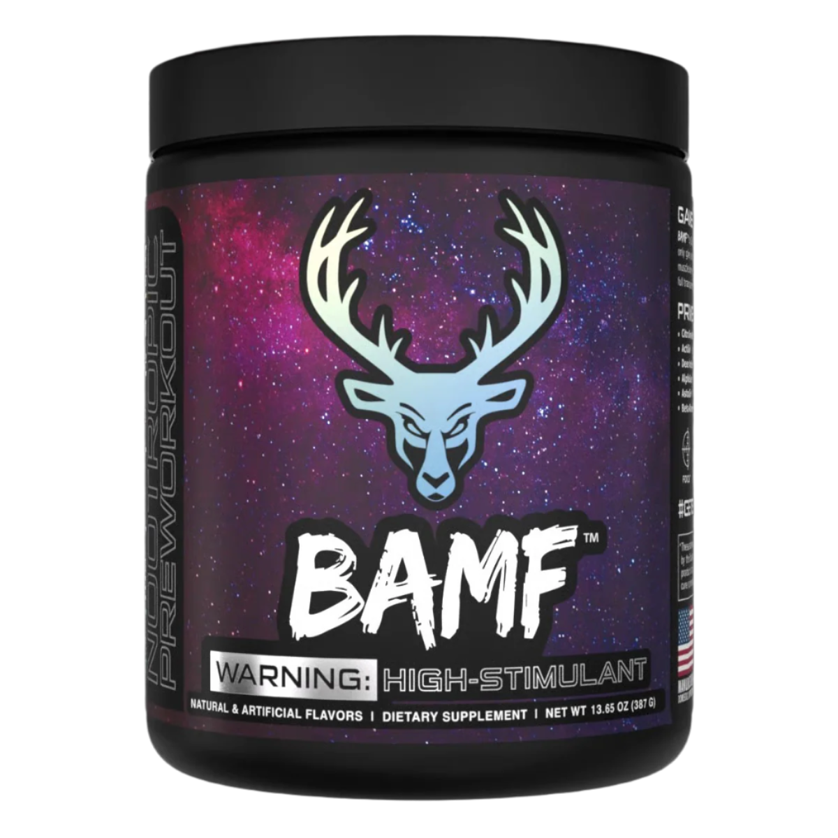 BAMF High Stimulant Nootropic Pre-Workout - Blue Raz-berry Beret (Blue Raz- Lemonade)