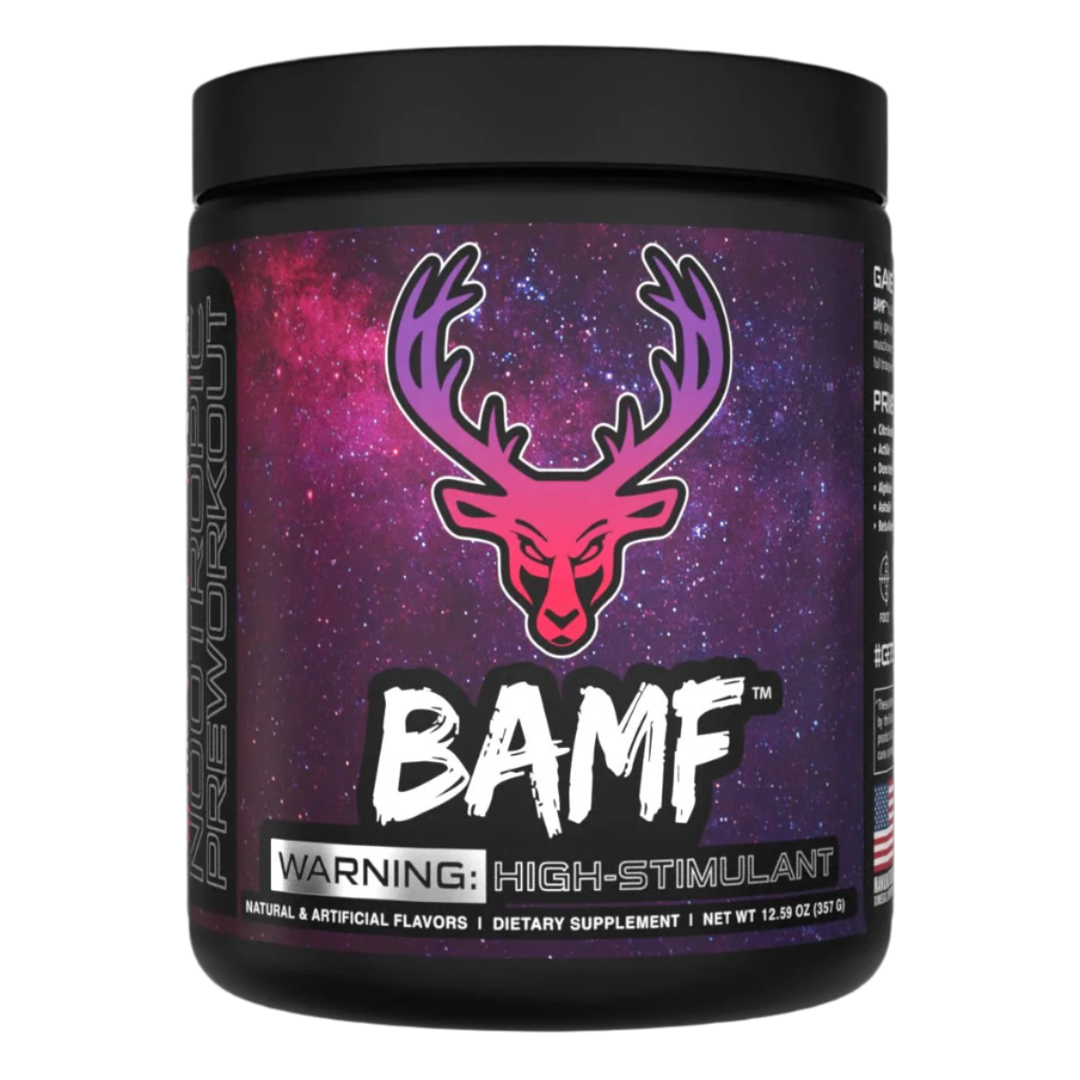 BAMF High Stimulant Nootropic Pre-Workout - Jungle Juice (Mixed Berry)