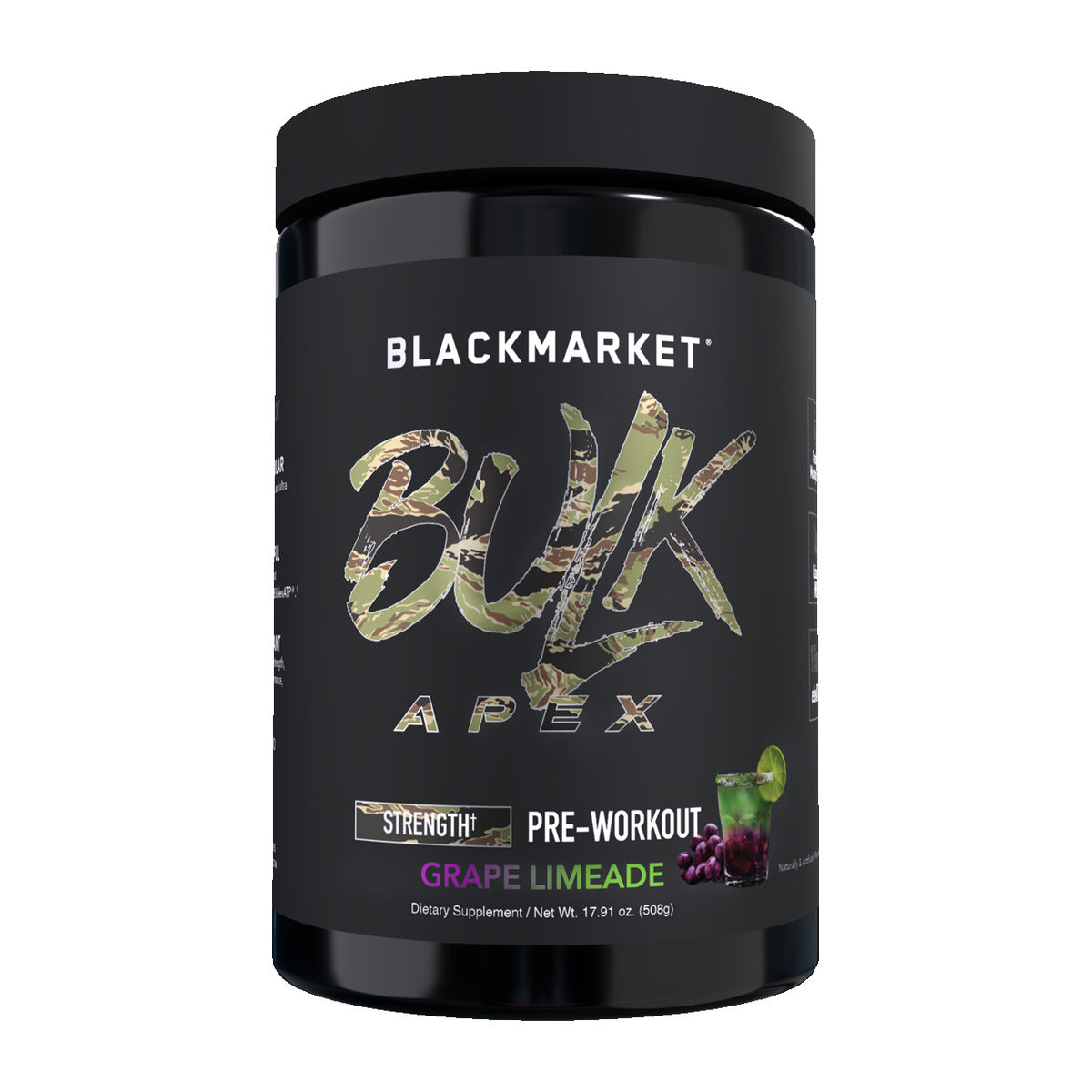 BlackMarket Labs BULK APEX Strength Pre-Workout - Grape Limeade