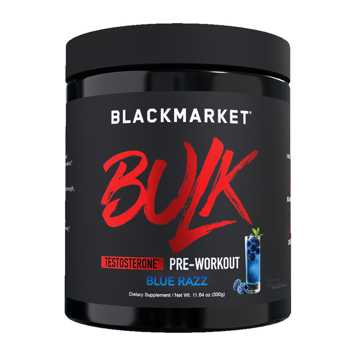 BlackMarket Labs BULK Strength Pre-Workout - Blue Razz