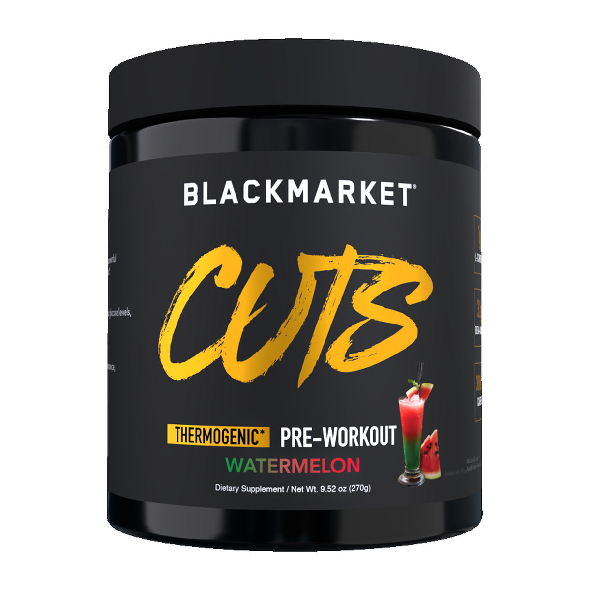 BlackMarket Labs CUTS Thermogenic Pre-Workout - Watermelon