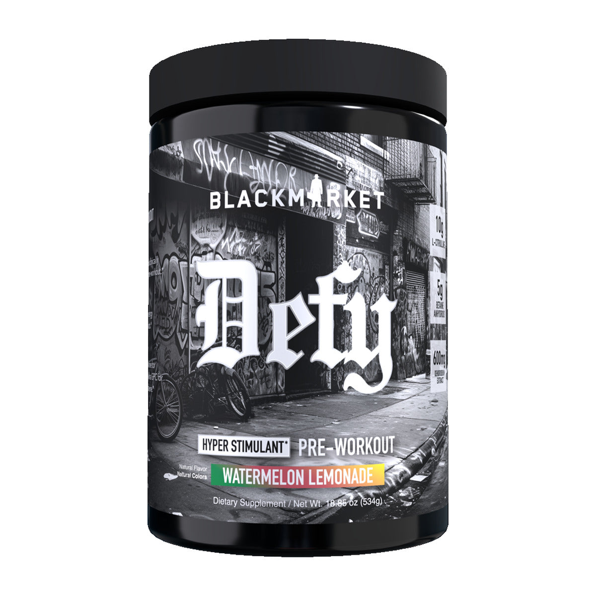 BlackMarket Labs DEFY Hyper-Stimulant Pre-Workout - Watermelon Lemonade