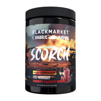 BlackMarket Labs x Anabolic Warfare SCORCH Ultra Thermogenic Pre-Workout - Cherry Slushy Bomb