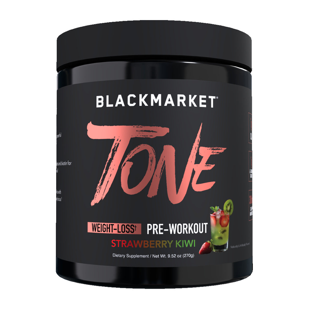 BlackMarket Labs TONE Pre-Workout - Strawberry Kiwi