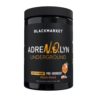 BlackMarket Labs AdreN.O.lyn UNDERGROUND High Stimulant Pre-Workout - Peach Rings
