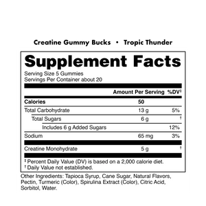 Creatine Gummy Bucks