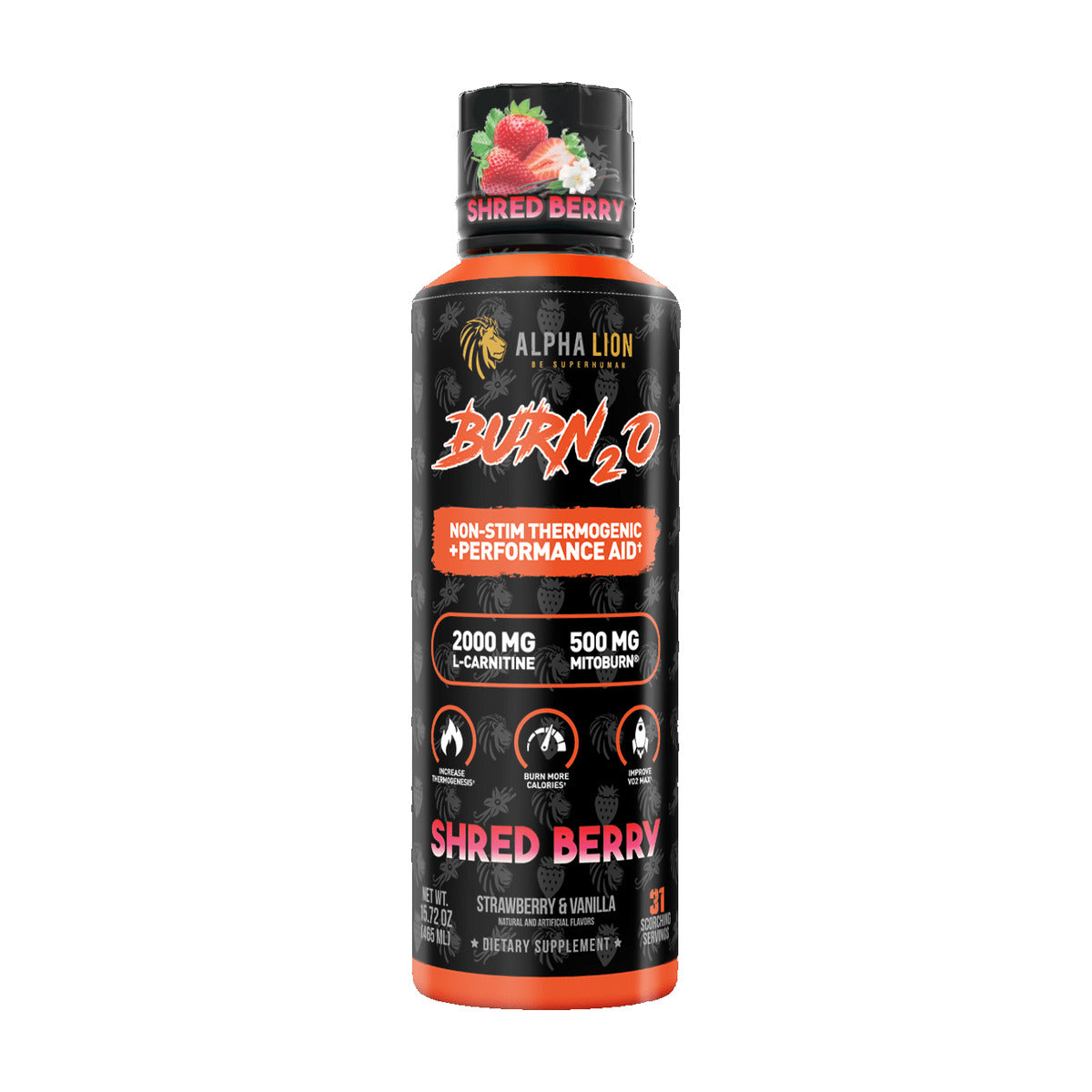 Alpha Lion Burn2O Shred Berry