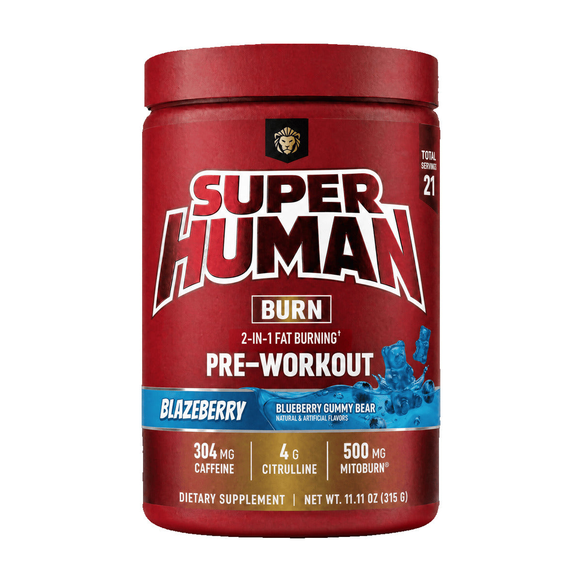 Alpha Lion SuperHuman Burn (Red Label) Blazeberry