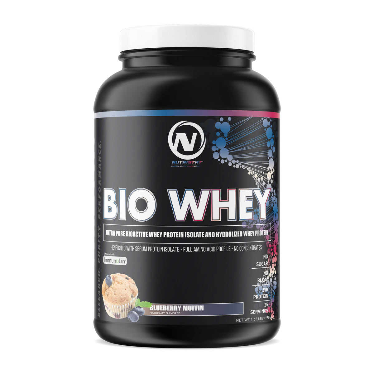 Nutristat Bio Whey - 2LB / Blueberry Muffin