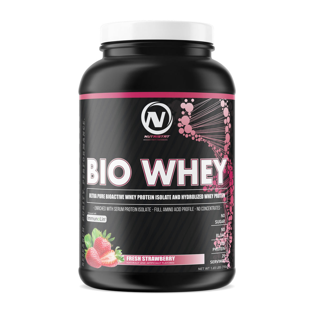 Nutristat Bio Whey - 2LB / Fresh Strawberry