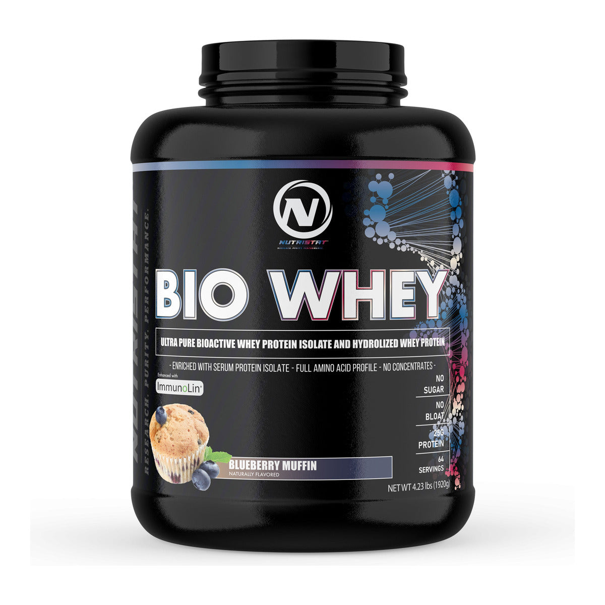 Nutristat Bio Whey - 5LB / Blueberry Muffin