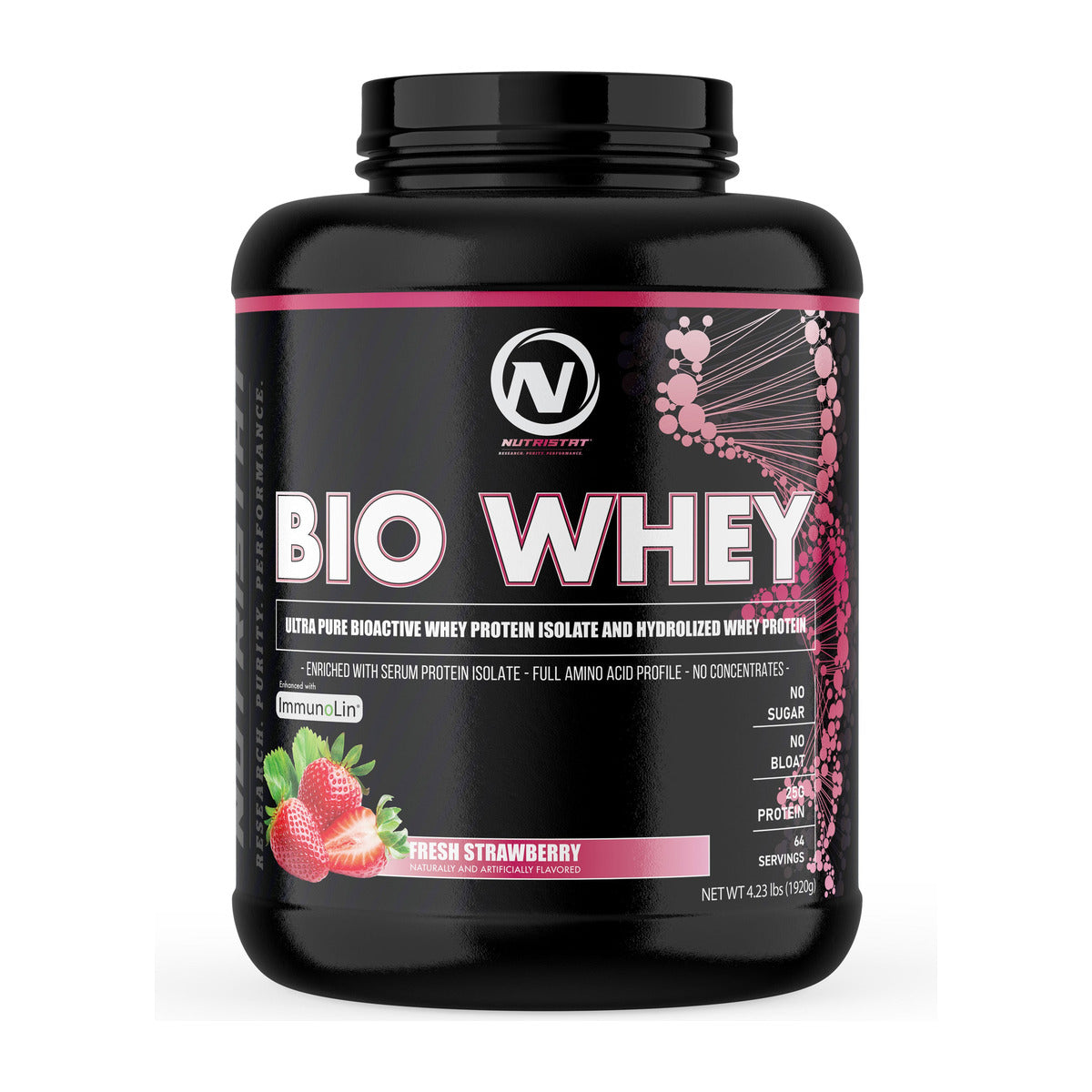 Nutristat Bio Whey - 5LB / Fresh Strawberry