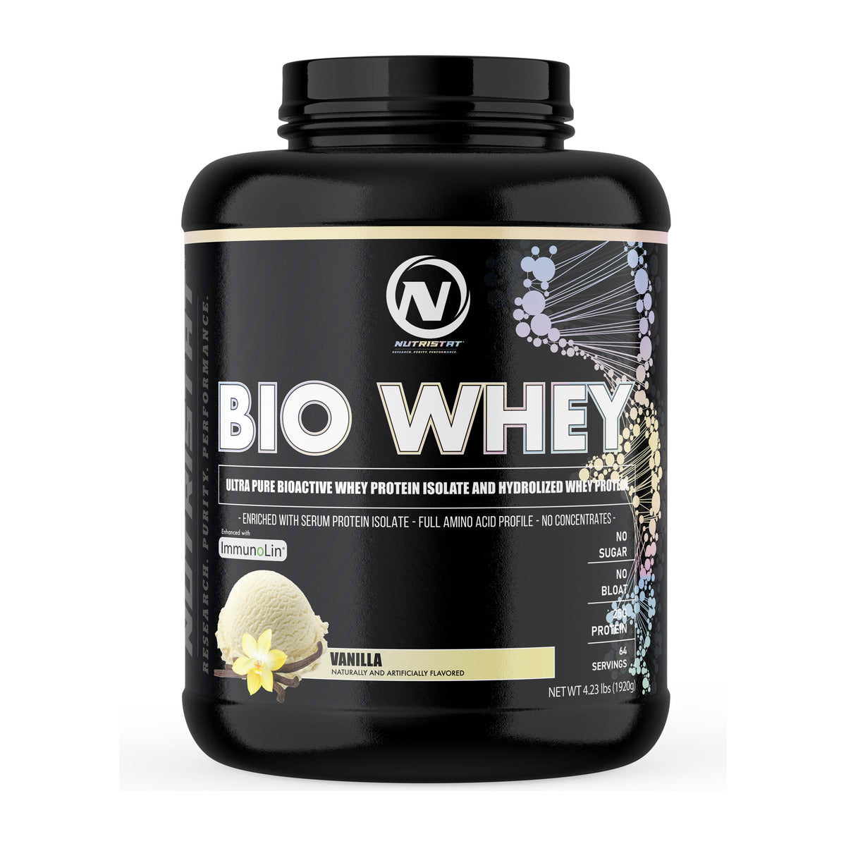 Nutristat Bio Whey - 5LB / Vanilla