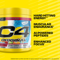 Cellucor C4 Original Pre-Workout 5th Gen Hawaiian Punch Fruit Juicy Red Benefits