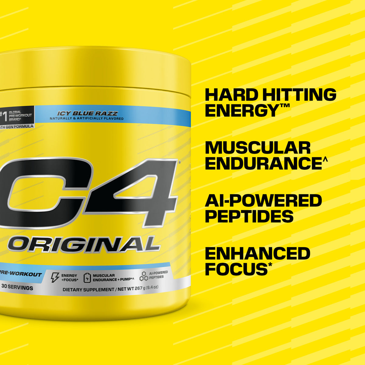 Cellucor C4 Original Pre-Workout 5th Gen Icy Blue Razz Benefits