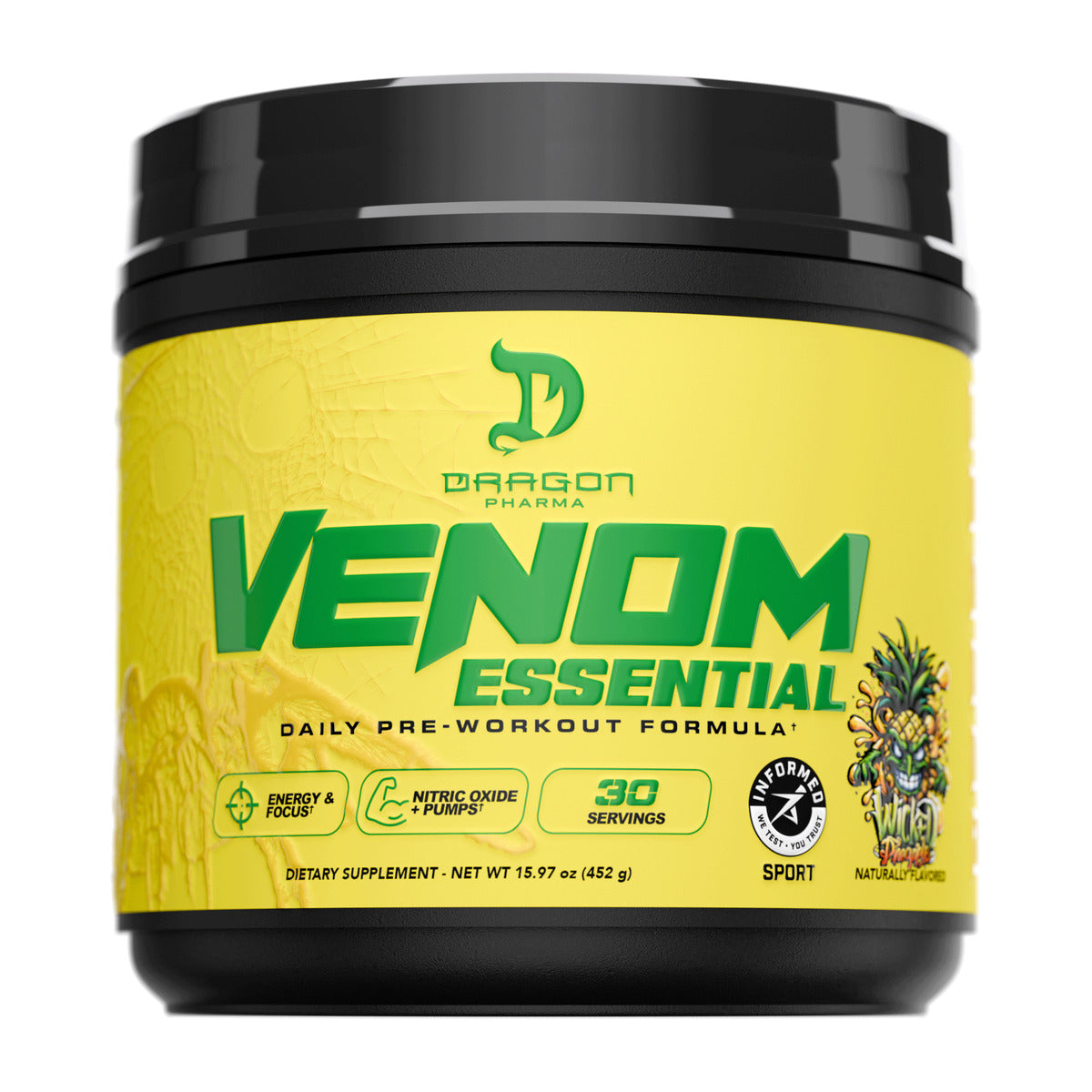Dragon Pharma Venom Essential Pre-Workout - Wicked Pineapple
