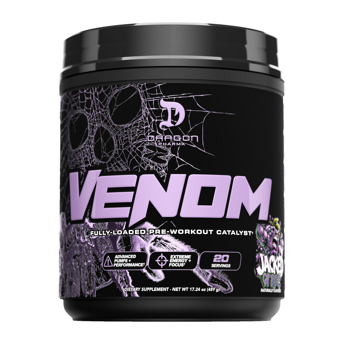 Dragon Pharma Venom Pre-Workout - Jacked Grape