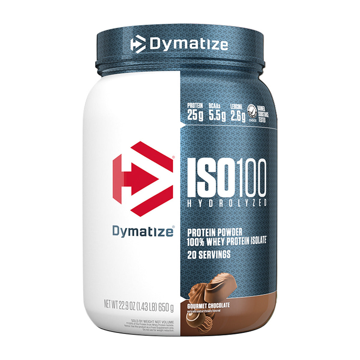 Dymatize ISO100 Hydrolyzed Protein Powder - 20 Servings Gourmet Chocolate
