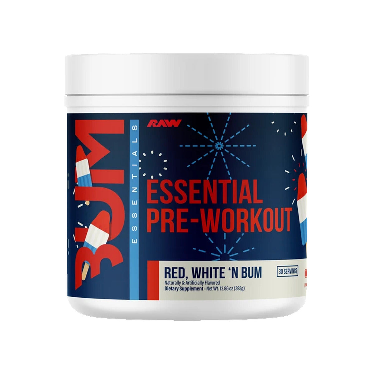 CBUM Essential Pre-Workout - Red, White & Bum