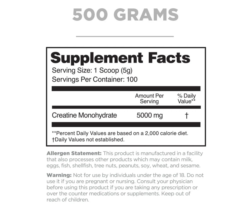 Creatine Monohydrate Powder