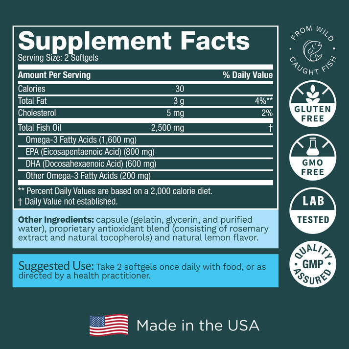 Ultra Pure Meg-3 Omega-3 Fish Oil