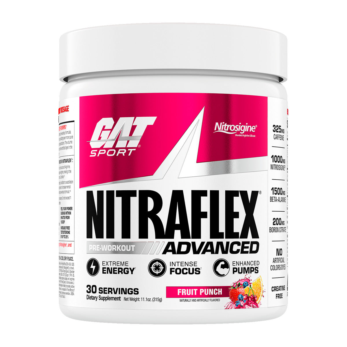 GAT Sport Nitraflex Advanced Pre-Workout - Fruit Punch