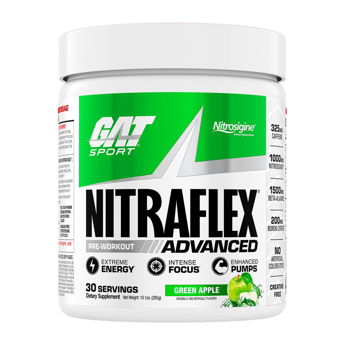 GAT Sport Nitraflex Advanced Pre-Workout - Green Apple