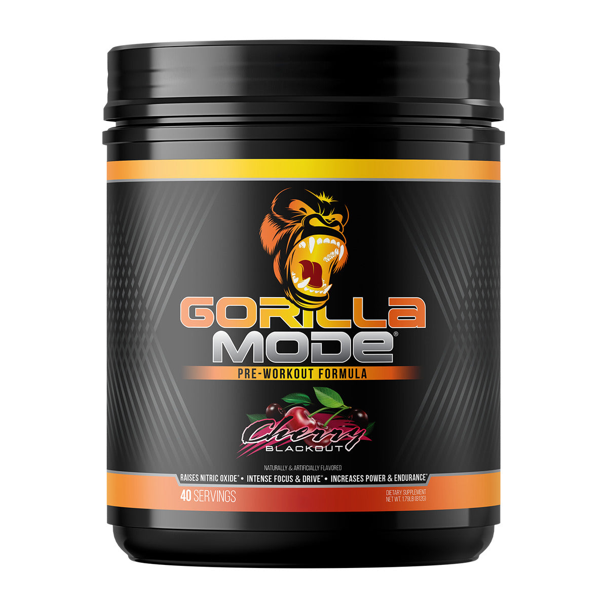 Gorilla Mind Gorilla Mode Pre-Workout - Cherry Blackout