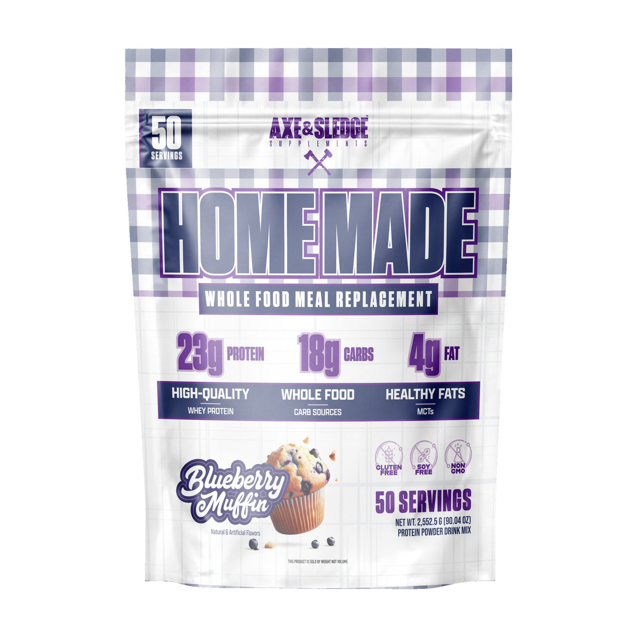 Home Made Whole Food Meal Replacement - Blueberry Muffin