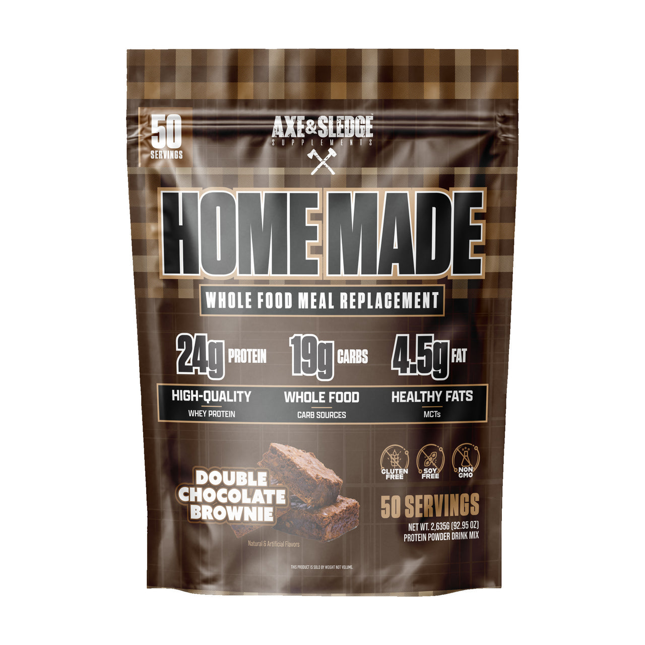Home Made Whole Food Meal Replacement - Double Chocolate Brownie