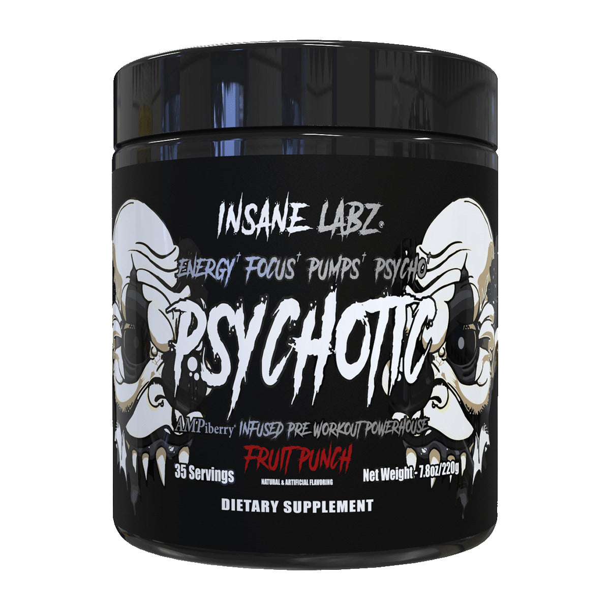 Insane Labz Psychotic Black Pre-Workout - Fruit Punch