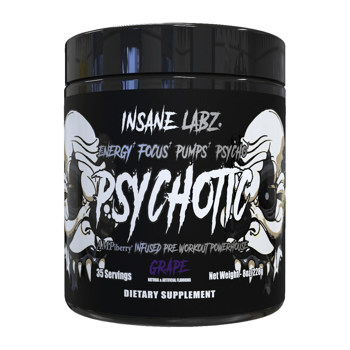 Insane Labz Psychotic Black Pre-Workout - Grape