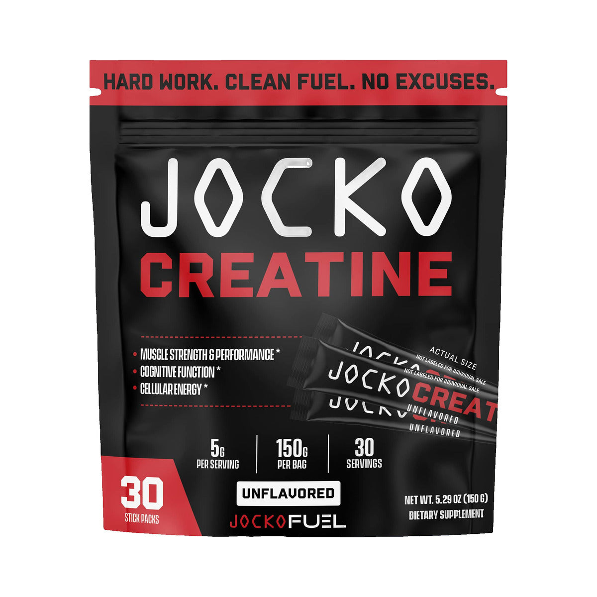Jocko Fuel Creatine Stick Packs - Unflavored