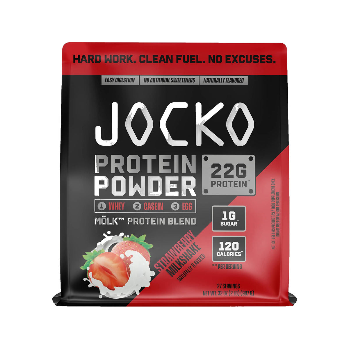 Jocko Fuel MÖLK Protein Powder - Strawberry Milkshake