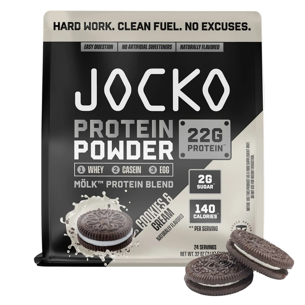 JOCKO MÖLK PROTEIN POWDER - Cookies and Cream
