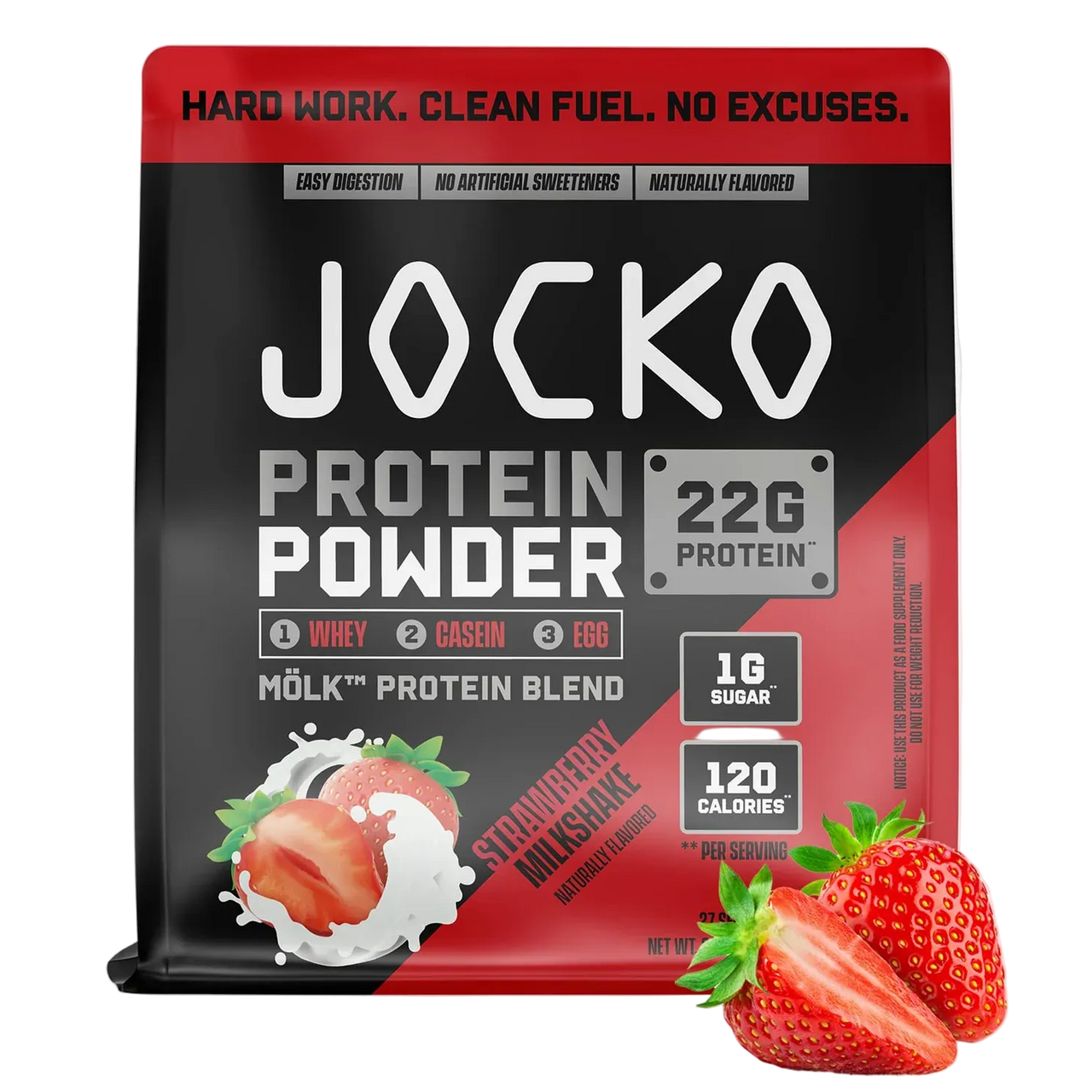 JOCKO MÖLK PROTEIN POWDER - Strawberry Milkshake