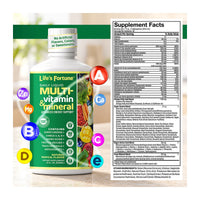 Life's Fortune Multi-Vitamin and Mineral Liquid - Supplement Facts
