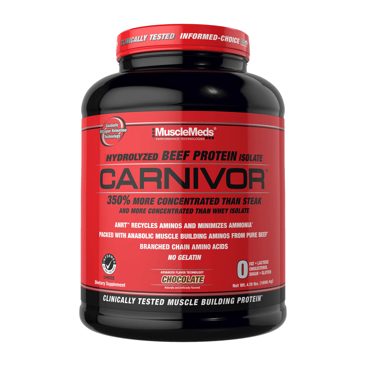 MuscleMeds Carnivor Beef Protein Isolate - 56 Servings Chocolate