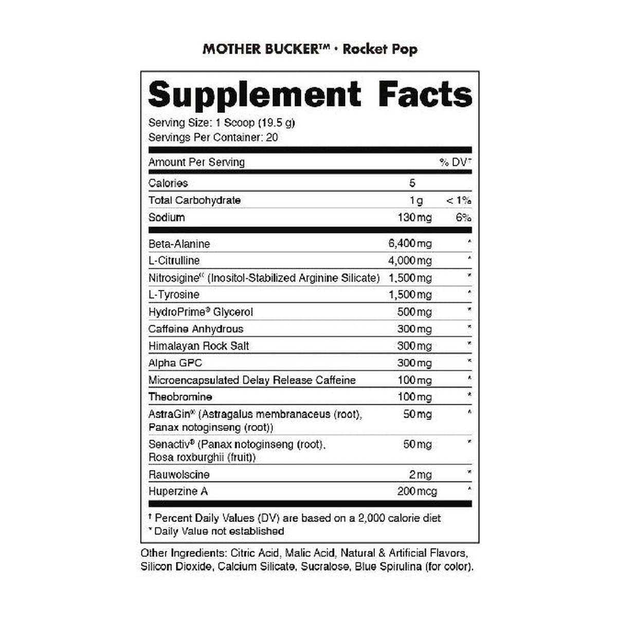 Mother Bucker Pre-Workout