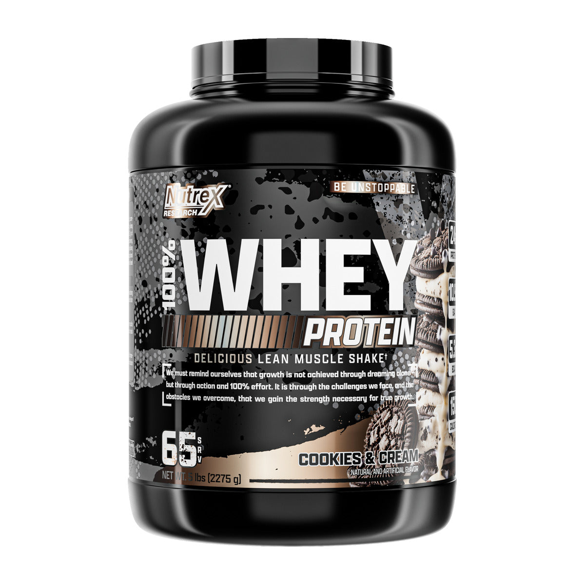 Nutrex 100% Whey Protein - Cookies & Cream (5 lb)